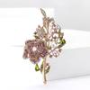 Broche Bouquet de Roses en Alliage de Haute Qualité pour l'Industrie Lourde et Strass, Broche Élégante pour Vêtements de Femme, Bijou Épingle