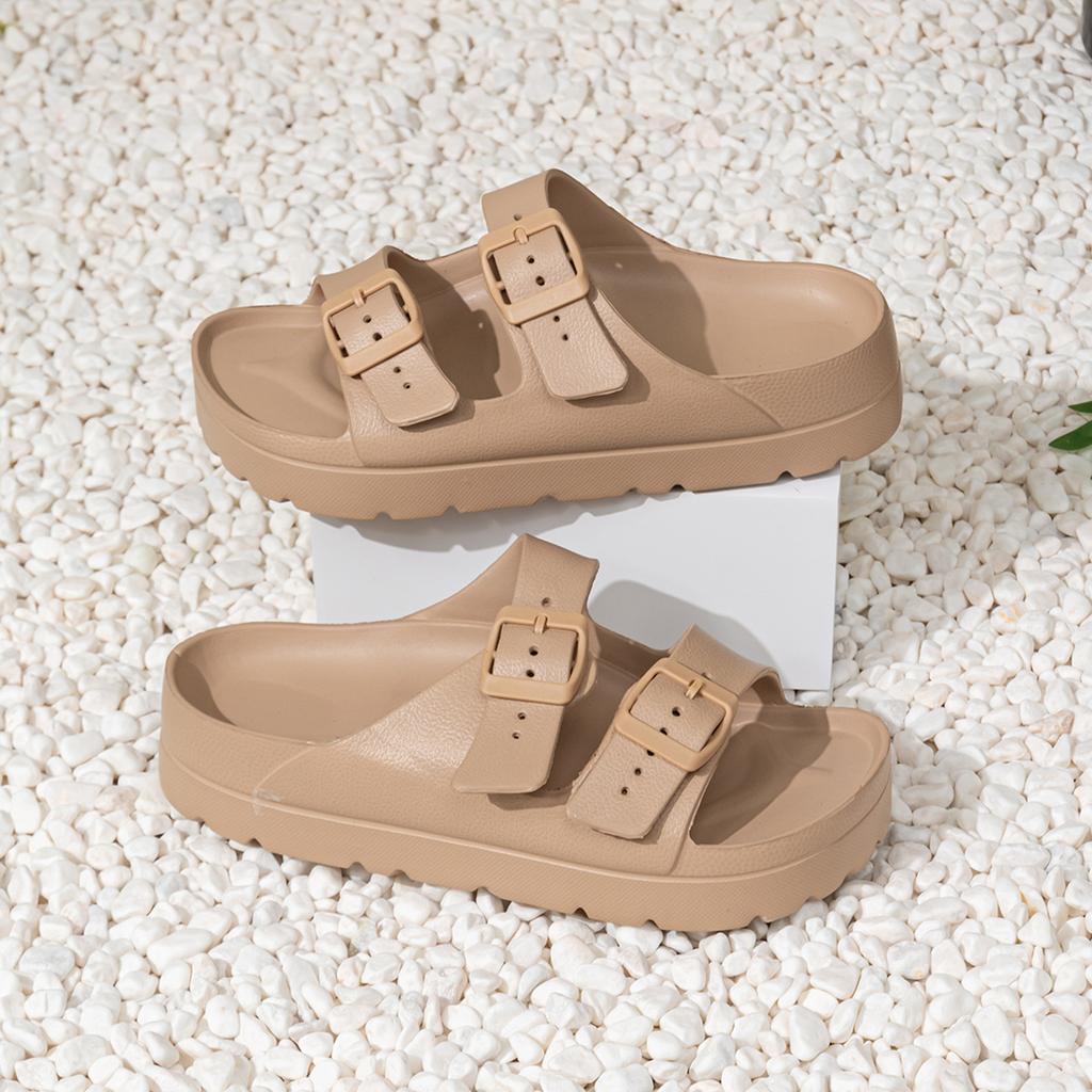 Fashion Women Slippers Shoes Open Toe Platform Sandals Flats Women's Outdoor Plus Size Casual Slides for House Zapatos Mujer