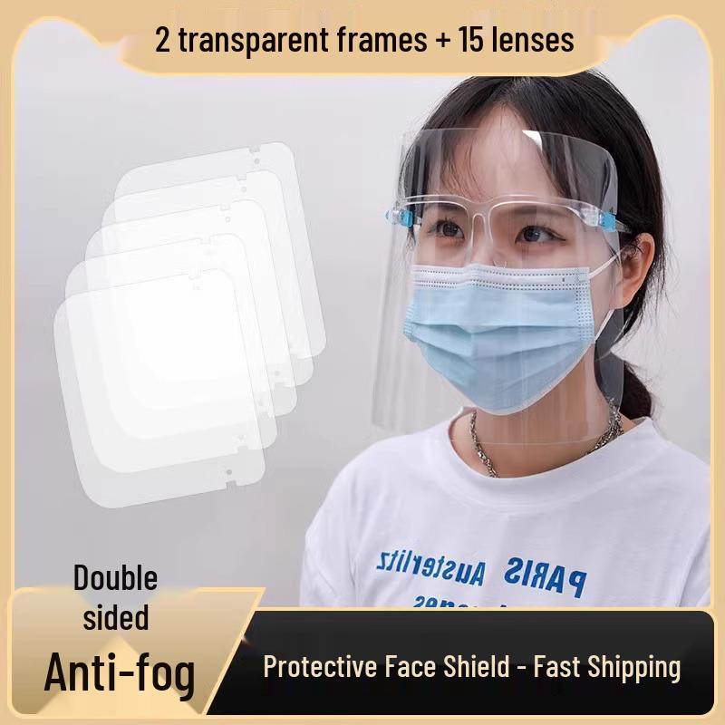 Women's Anti-Smoke Face Shield for Cooking - Full Facial Protection Against Oil Splashes