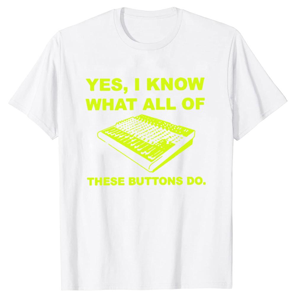 Sound Engineer T Shirts Graphic Streetwear Short Sleeve Harajuku DJ Audio Engineer Hip Hop T-shirt Mens Clothing