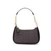 Coach Teri 24 Klassische Presbyopie Logo Kunstleder und Regeneriertes Leder Umhängetasche Mittel Damen Dunkelbraun