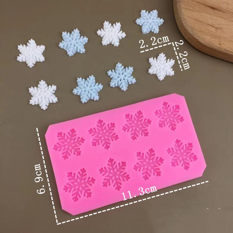 

Різдвяна силіконова форма для торта з помадкою у формі різдвяної сніжинки