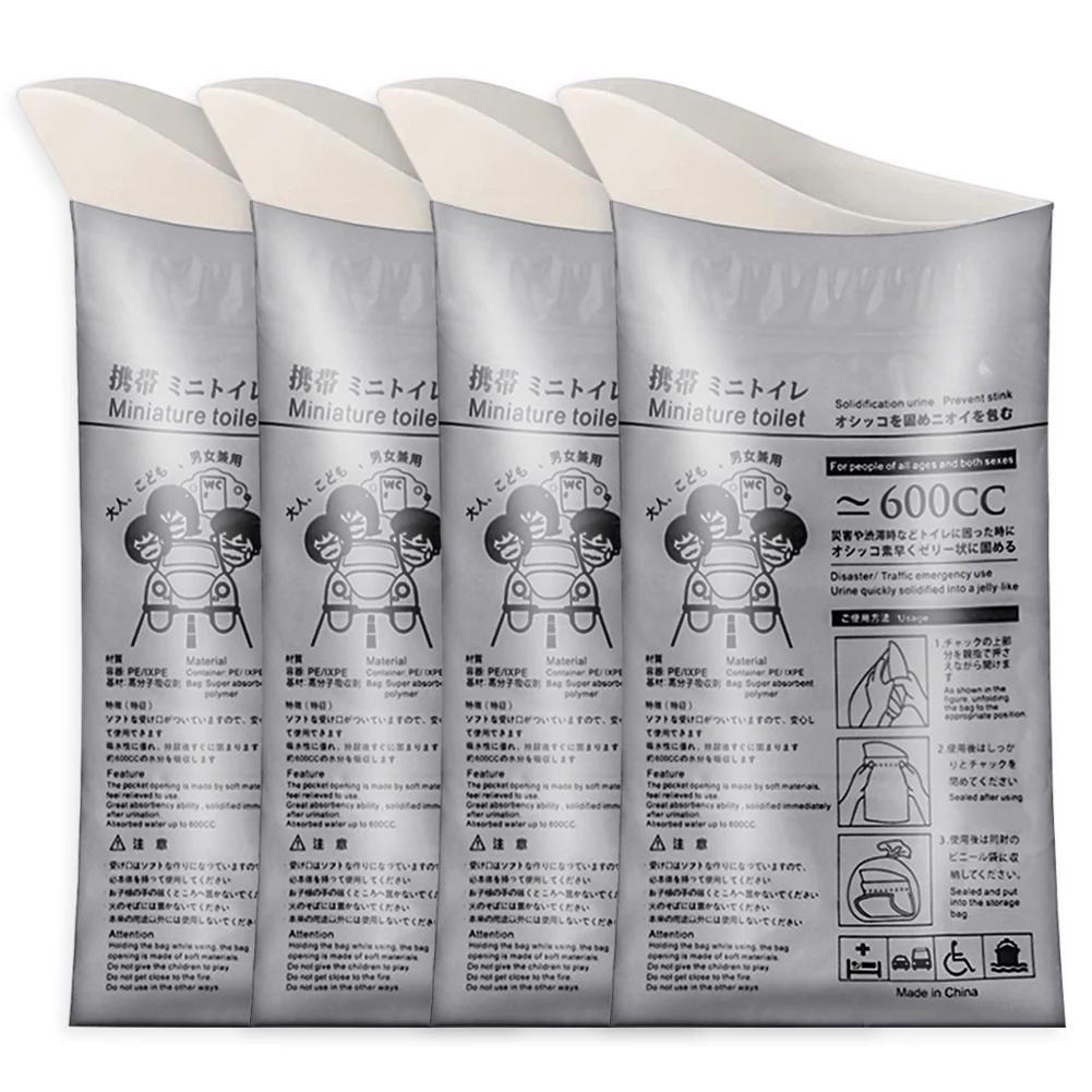 Notfall-Urinbeutel für den Außenbereich Einweg-Reise-Mini-Mobiltoilette Tragbarer Urinbeutel Männer Frauen Pipi-Beutel Kinder Erbrochenes-Beutel