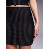 Foreign Trade Original Order Aso * S Advanced Temperament Simple Design Sense Retro Stripe Slimming A Word Sheath Mini Skirt 1576