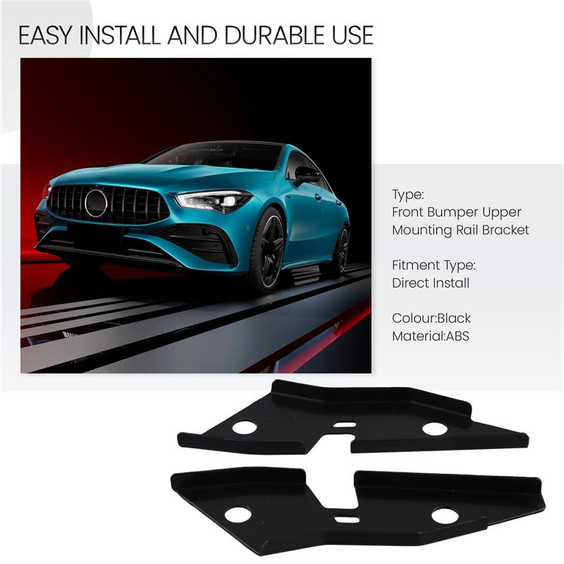 A58X-New For Mercedes Benz CLA AMG Left & Right Front Bumper Upper Mounting Rail Bracket Part Number:1188850201,1188850301