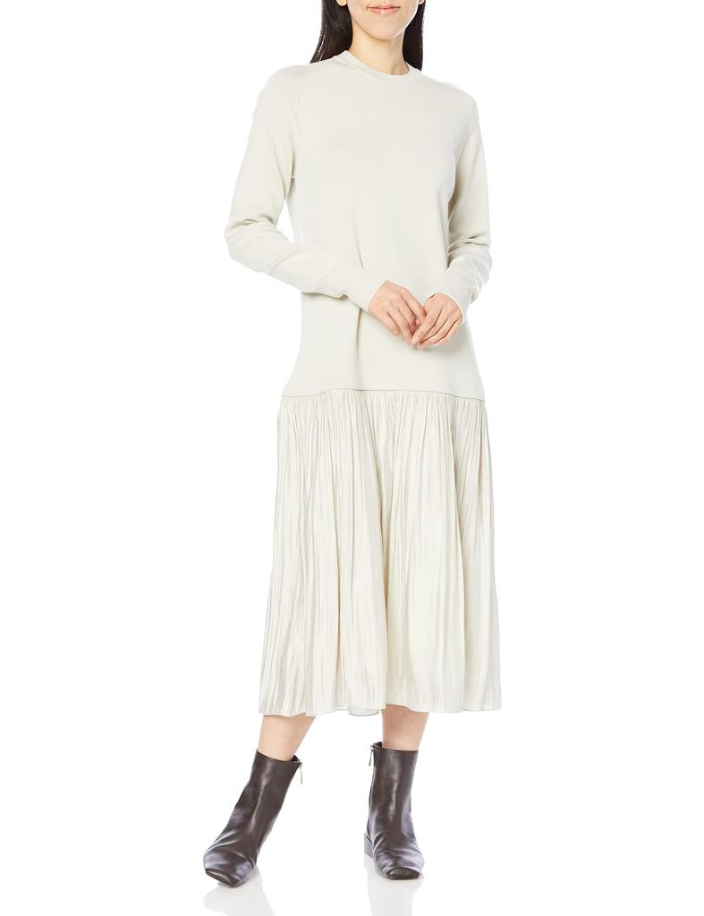 Mila Owen Pleated Knit IVR 1 Women's Dress, 09WNO225064,