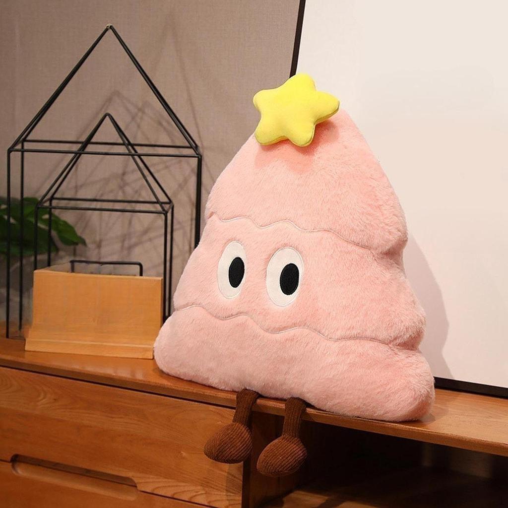 Christmas Shape Decorative Pillow Wear-resistant Cushion for Car Bedroom Home Office