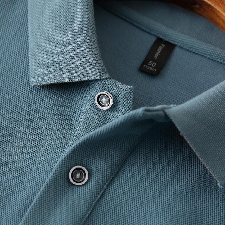 Ανδρικό Πικέ Βαμβακερό Πλεκτό Πόλο, Κοντομάνικο με Κεντητό γιακά που ανασηκώνεται, Casual Καλοκαιρινό T-Shirt (T2305)