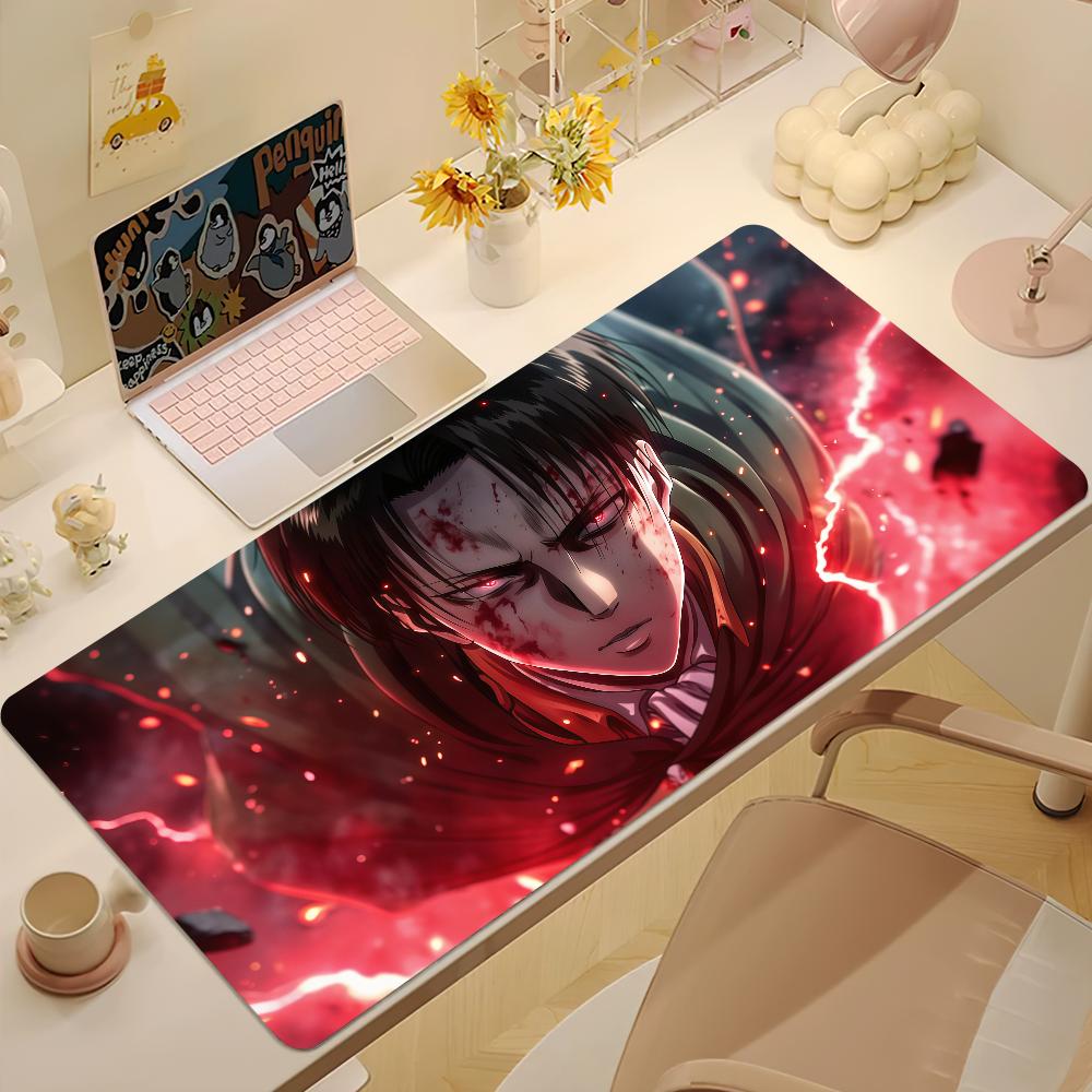Anime Aattack On Ttitan Mouse Pad Large Nonslip Lockedge Desktop Computer Desk Mat Keyboard Mousepad Office Gamer Student