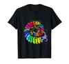 Retro Ammonite Silhouette Rainbow Cephalopod Fossil Mosque T-Shirt