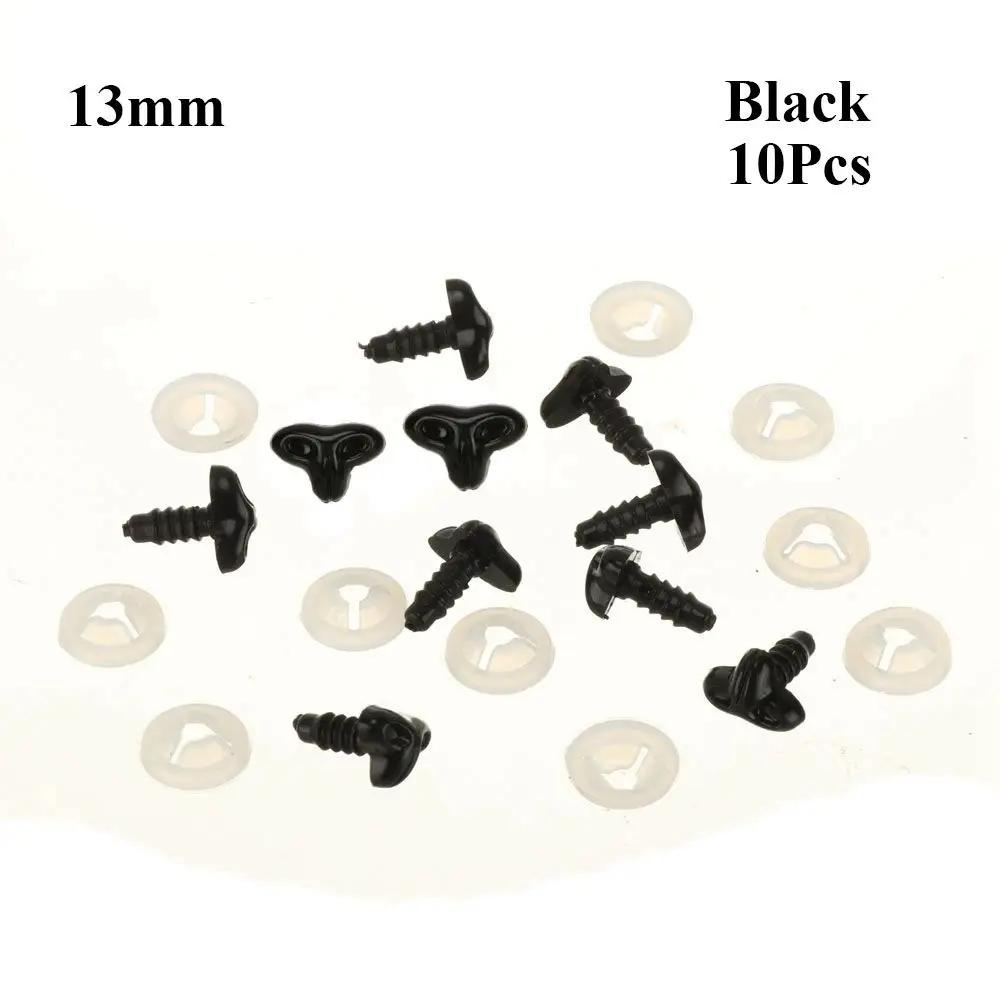 10Pcs Dog Noses Smooth Plug-in Animal Plastic Noses DIY Accessories For Crochet Toy Doll Making Supply For Amigurumi