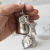 Iron Christmas Bell with Ribbon Window Pendants Door Hanging Decoration  Shopping Mall