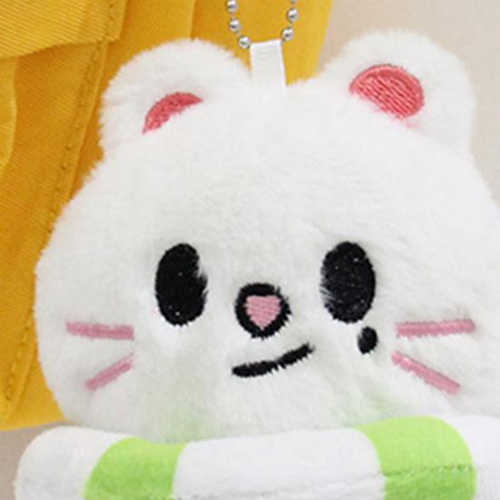Keychain Plush Pendant Anime Stuffed Figure Wearing Swim Ring Throw Pillows Keychain Pendant Room