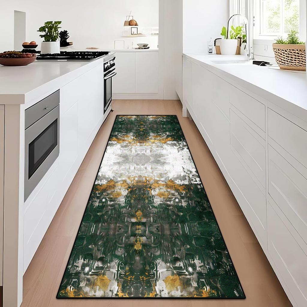 Nordic Abstract Long Carpet Corridor Non-slip Area Hotel Passageway Runners Washable Mat Entry Hallway Rugs Doormat Easy Clean