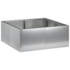 Retaining Wall 4 Pcs. 100 X 100 X 30 Cm Galvanized Steel Silver