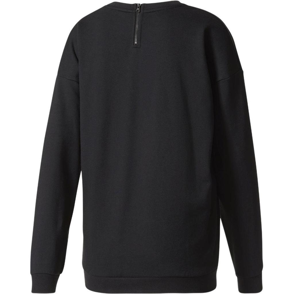 Adidas Originals Fashion Versatile Sports Casual Round Neck Sweatshirt Women Sweatshirt Black BS0738