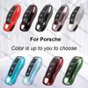 Remote Smart Car Solid Color Abs Key Cover For Panamera Macan 718 Taycan 911 Cayman Boxster 9ya 971 Car Accessories