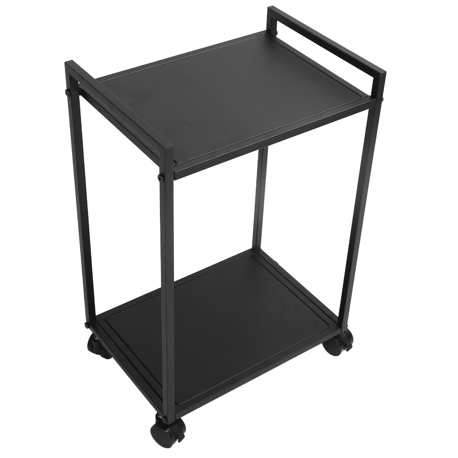 

Тележка для салона красоты, двухъярусная, устойчивая к ржавчине, на колесиках, для спа-салона, ванной комнаты, парикмахерской