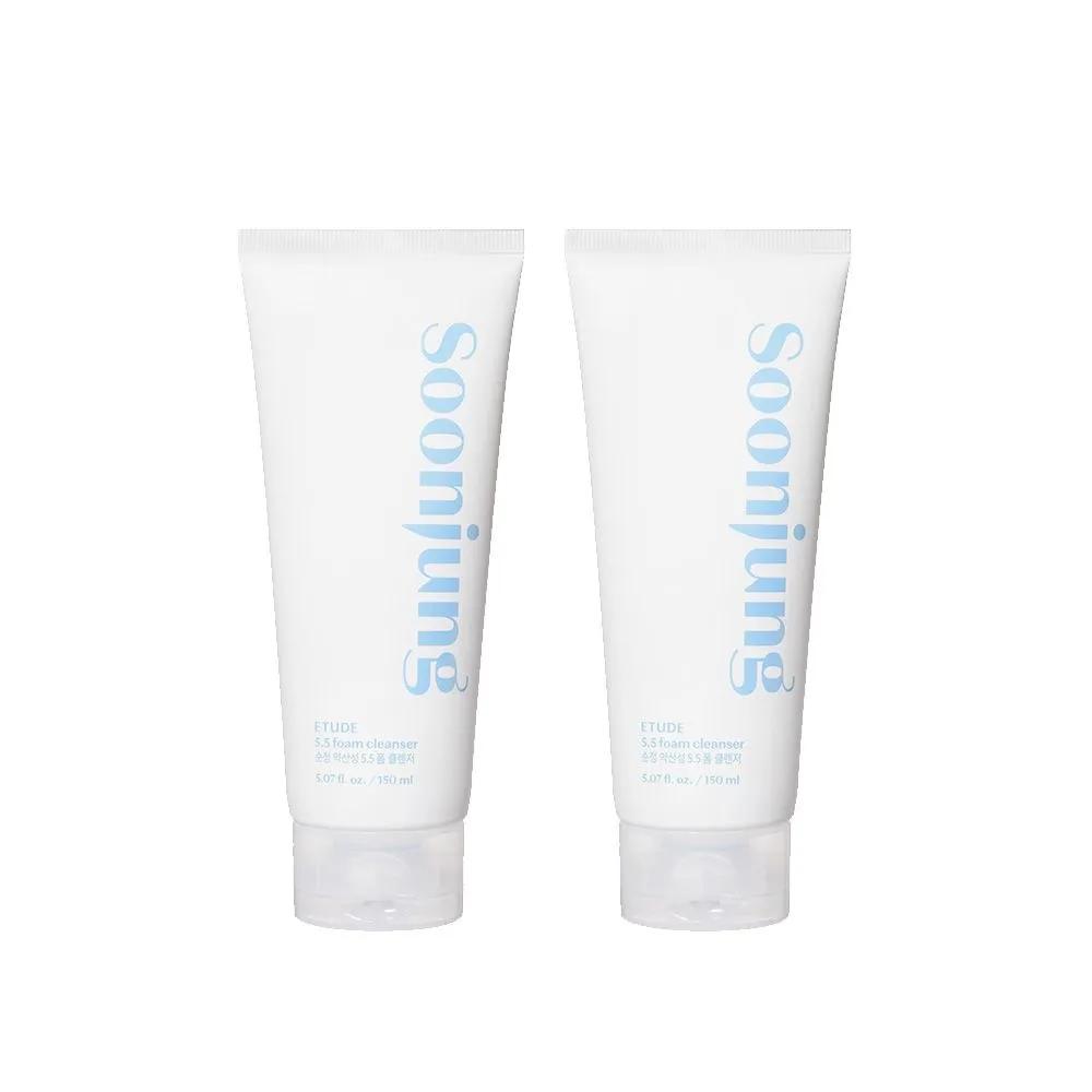 Soonjung Mild Acidic 5.5 Foam Cleanser 150ml x 2 Set / Hypoallergenic Cleansing Foam / Foam Cleansing