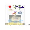 Acrylic Night Light Whiteboard: USB Holiday Decorative Children's Drawing Display