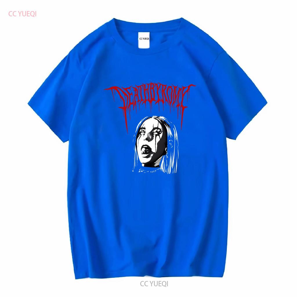 Deathbyromy Black Large T Shirt long or short sleeves vintage Washed Slightly Casual Versatile streetwear homme Stylish