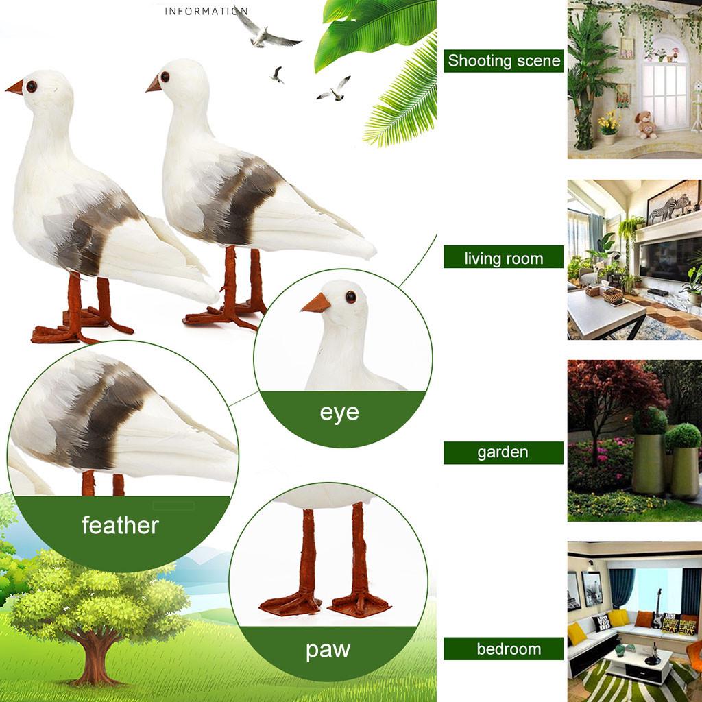 

Підроблена чайка Штучне пір яна піна Весільний сімейний декор Прикраса місця проведення