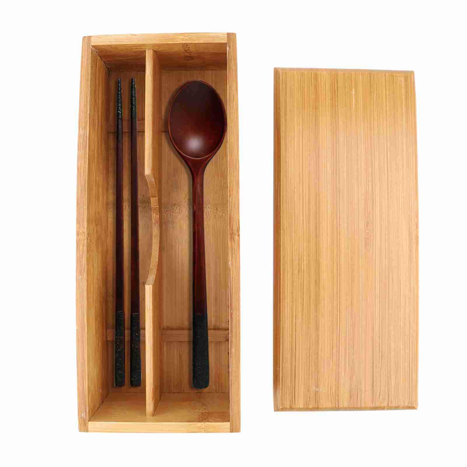 

Japanese Chopsticks Box Tableware Spoon Cage Bamboo Storage Box Container