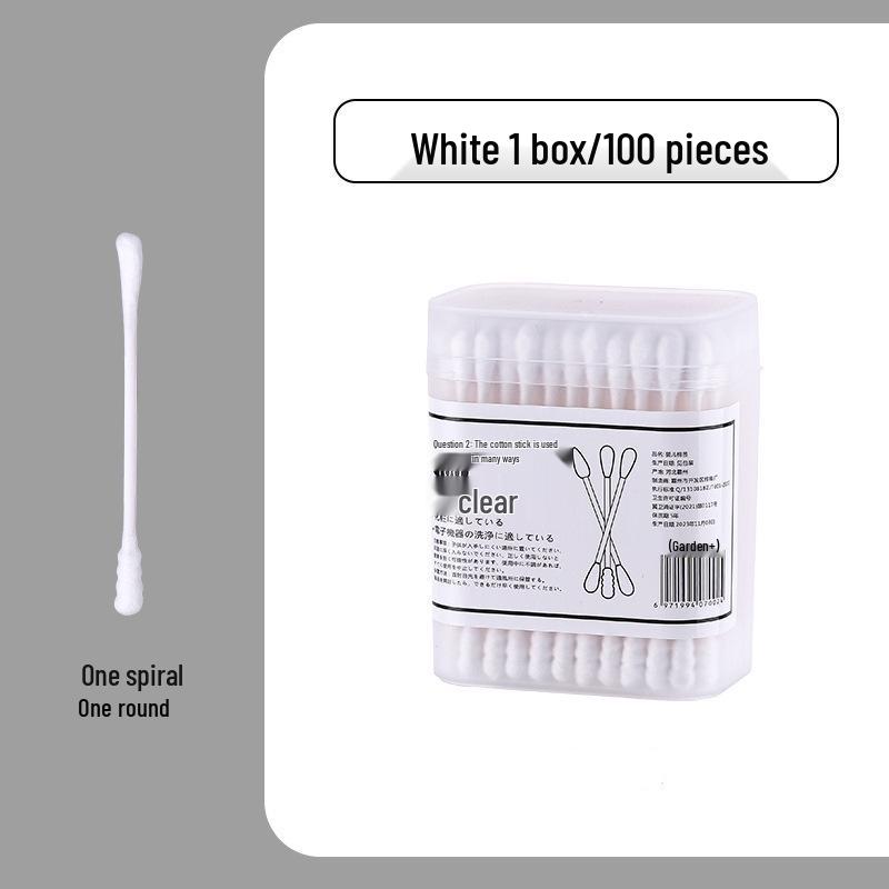 Boxed Japanese Double-Ended Cotton Swabs for Blackhead and Ear Cleaning