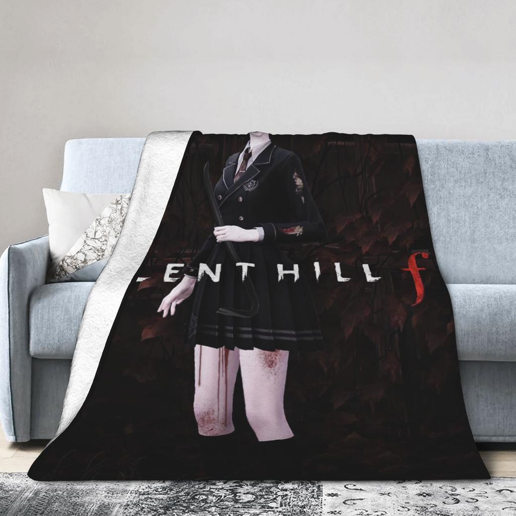 Silent Hill f Game Poster Blankets Quality Super Warm Throw Blanket Autumn Kids Home Decor Fashion Bedspread
