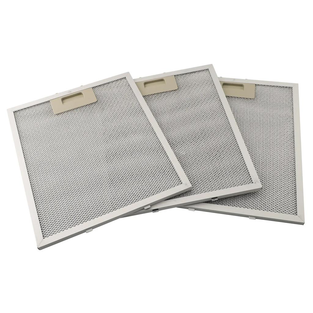 Aluminum Mesh Filters Grease Filters Improved Filtration Optimal Performance Pack Of 3 Regular Replacement Home Cooking