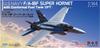 PLATZ US Navy Super Hornet Conformal Fuel Tank Equipped Aircraft Plastic Model 1/144 F/A-18F (CFT) AE144-10