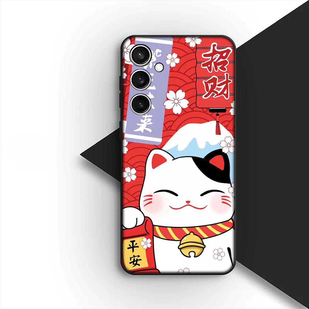 

Protective Cover for OPPO A80 A18 A16 A40 A17 A15 A38 A78 A79 A54 A57 A12 A60 4G 5G Casing Phone Case Lucky Money Cat OPPO A40 4G