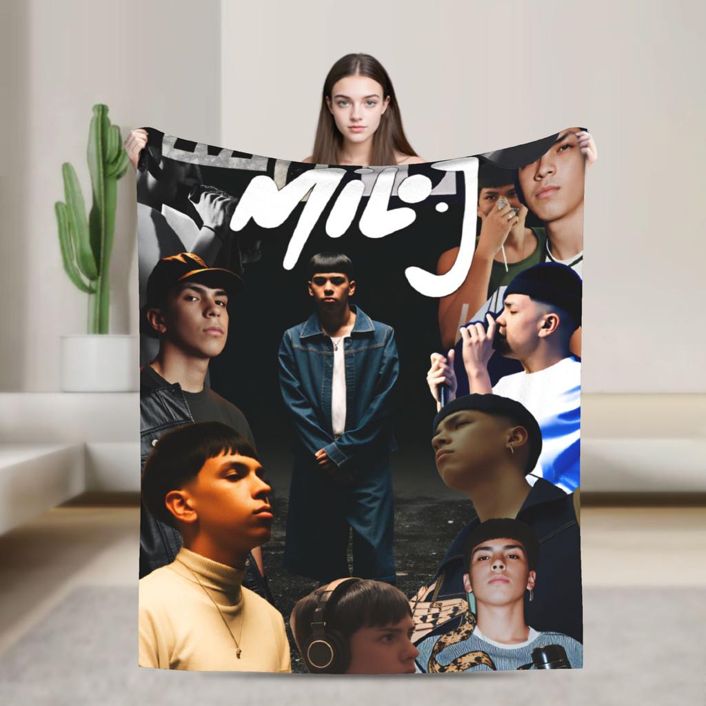 Milo J Argentinischer Rapper Warme Weiche Decke Flugzeugreise Plüsch Überwurf Lustiger Sofa Sessel Flanell Tagesdecke Schlafsofa Abdeckung