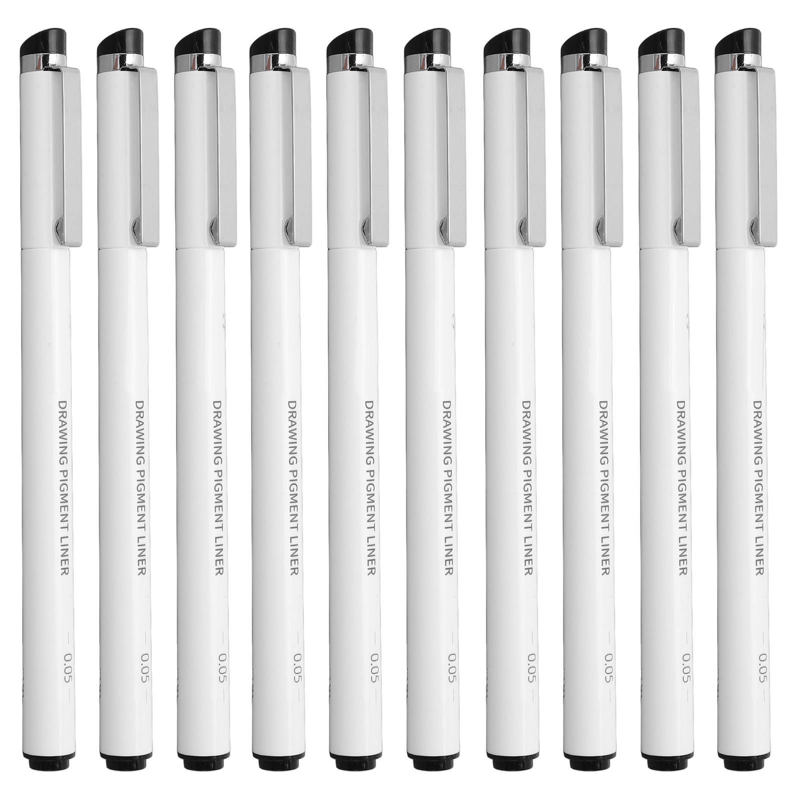 

10 ШТ. Водонепроникні Мікролінійні Ручки Глянцеві Водостійкі Ручки-Мікролінійки Ручки для Манги для Студента для Мультфільмів