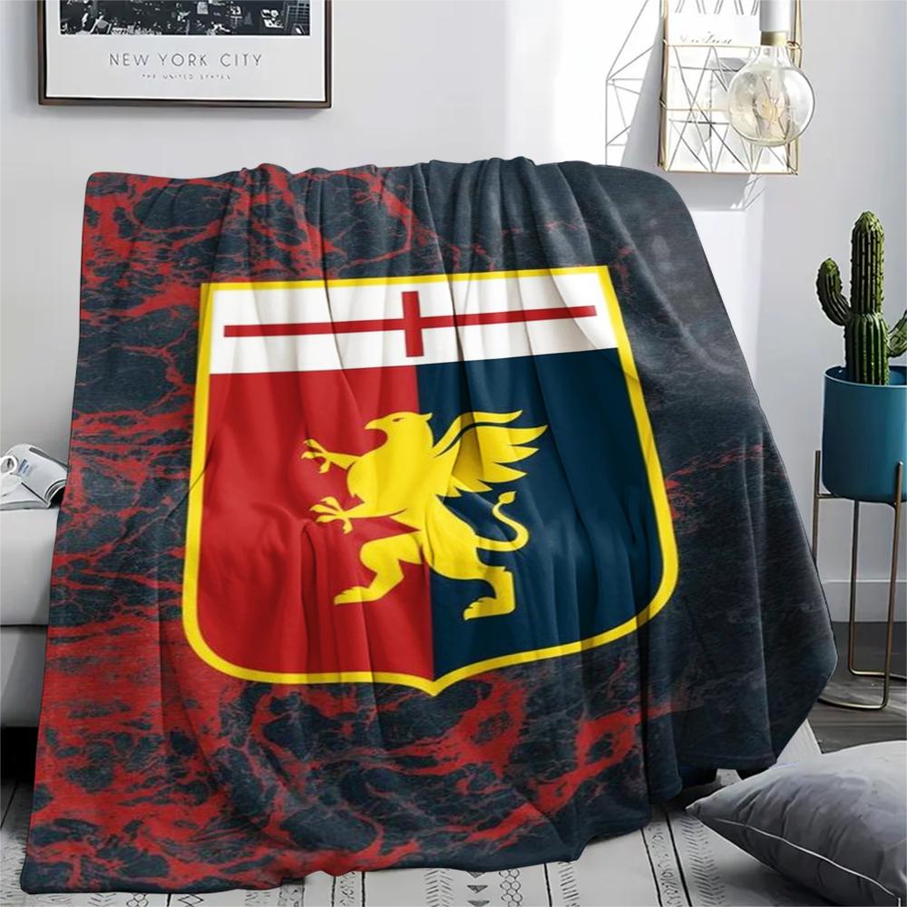 Genoa CFC Print Flannel Blanket, High quality Comfortable for All Seasons, Home Decor, Warmth and Comfort, Perfect for Christmas Gifts28