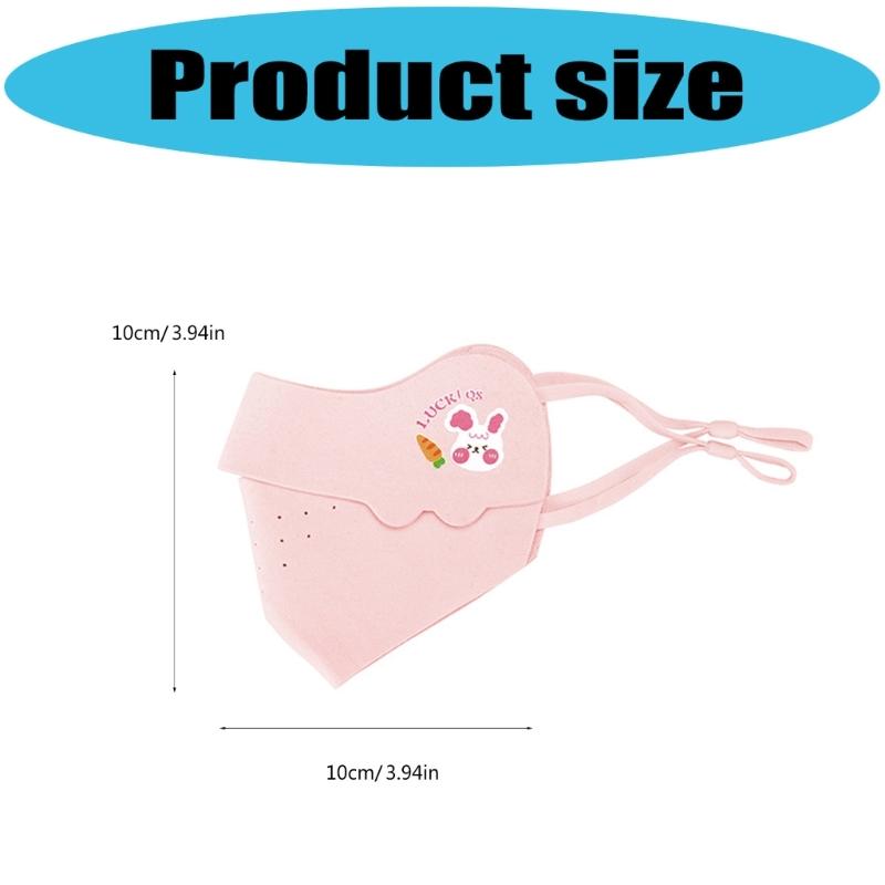 Adjustable Kids Winter Face Mask 3D Design Breathable Cold Weather Windproof For Outdoor Activity Childrens Ages 3-10