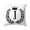 A-Z Crown Letters Decorative Cushions Pillowcase Polyester Cushion Cover Throw Pillow Sofa Decoration Pillowcover Home Decor