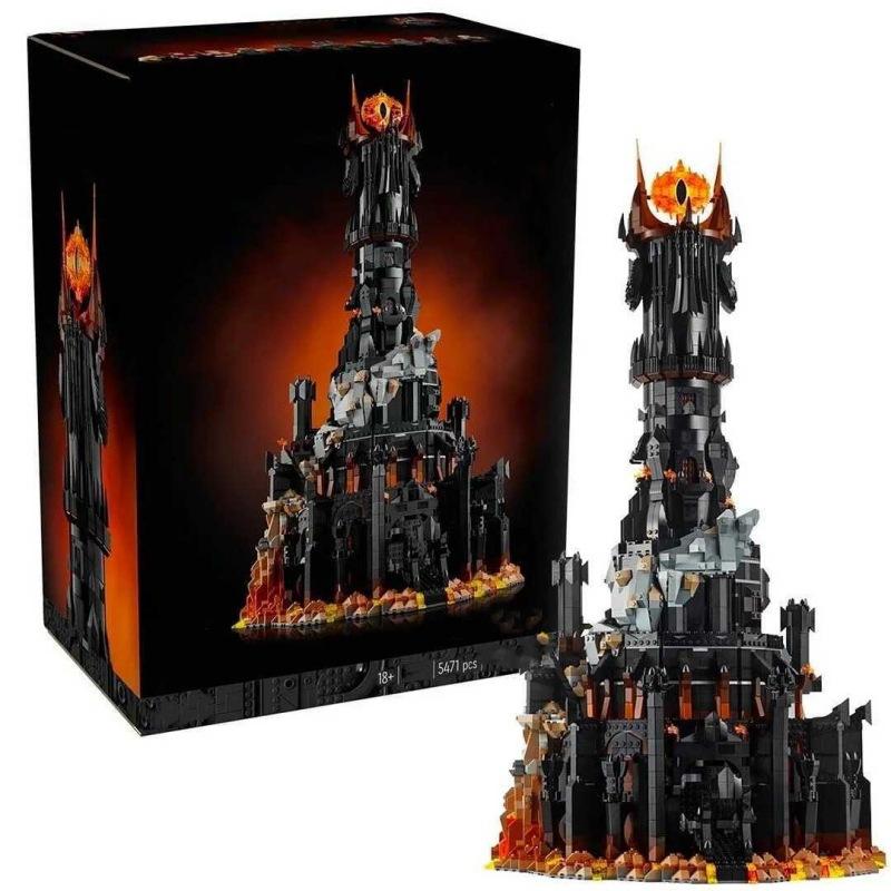 Creative Building MOC: The Lord of the Rings Barad-dûr Large Black Tower Small-Brick Building Toy