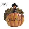Autumn Harvest Home Decorations Figurine Ornament, Decorative Resin Statue, Turkey/Scarecrow/Pumpkin Thanksgiving Table Decor Tabletop Centerpiece for