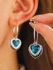 European & American C-Shaped Heart Velvet Stud Earrings for Women – Elegant Korean Style Accessories.