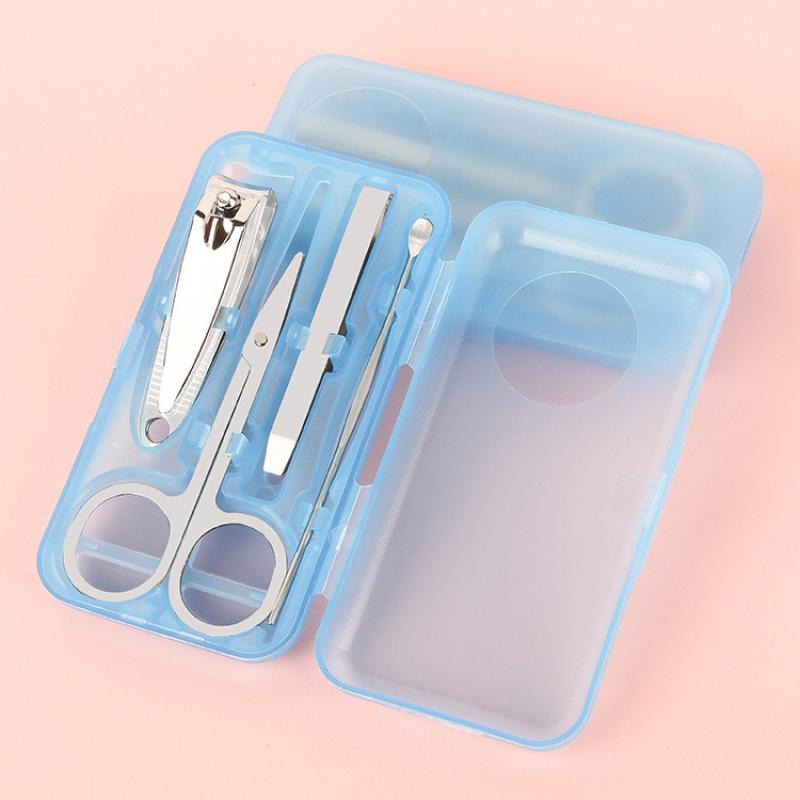 Plastic box4Manicure Set Home Mini Beauty Nail Tools Gift Nail Clippers Nail File Set