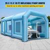 Inflatable Paint Booth Spray Paint Tent 26x15x10ft for Machine Painting