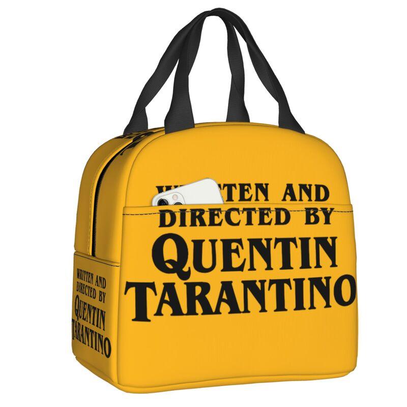 Custom Vintage Film Quentin Tarantino Lunch Box Pulp Fiction Kill Bill Thermal Cooler Food Insulated Lunch Bag Portable Tote Bag