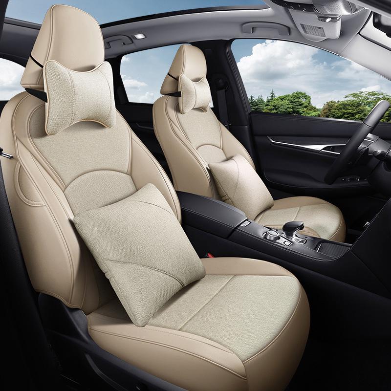 Infiniti FX35/FX37/FX45 Linen Seat Cushion Full Wrap, Five-Seat Car Cover.