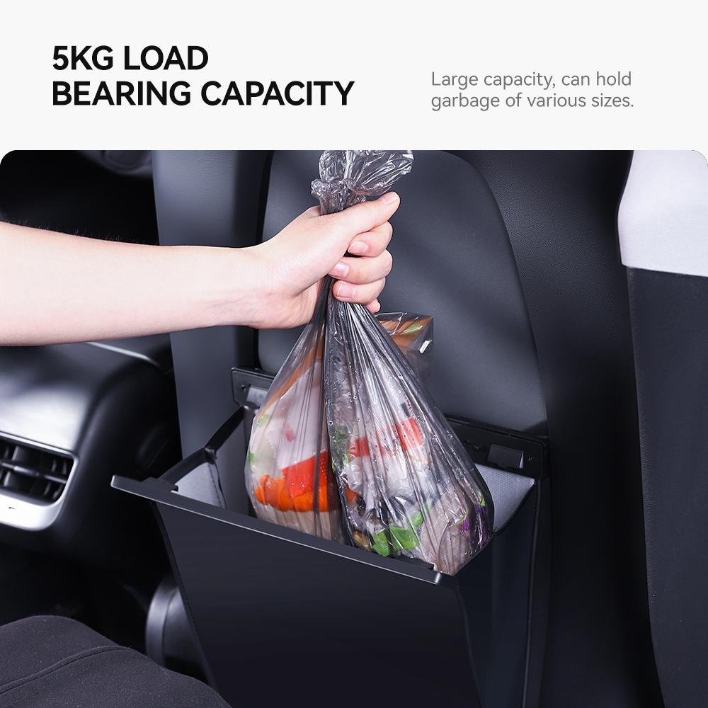 YZ For Tesla Model 3 Y Highland Juniper Vehicle Garbage Cans For Car Car Garbage Trash Bag Seat Back Hanging Storage Accessories