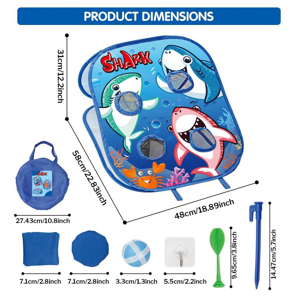 Bean Bag Game Sets Kids Bean Bag Toss Game Interactive Cornhole Board Outdoor Toys For Boy Girls School Camping Birthday