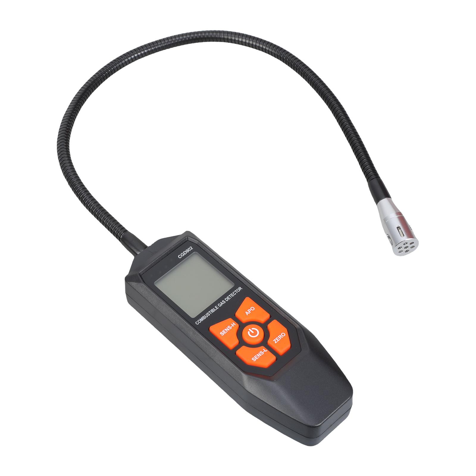 

Детектор утечки горючего газа Мониторинг в реальном времени Зуммер/Подсветка/Экран Дисплей Аварийная сигнализация для домашней безопасности Промышленное использование