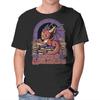 Unisex Crew Neck T-Shirt Books And Dragons Graphic Short Sleeve Casual Tee
