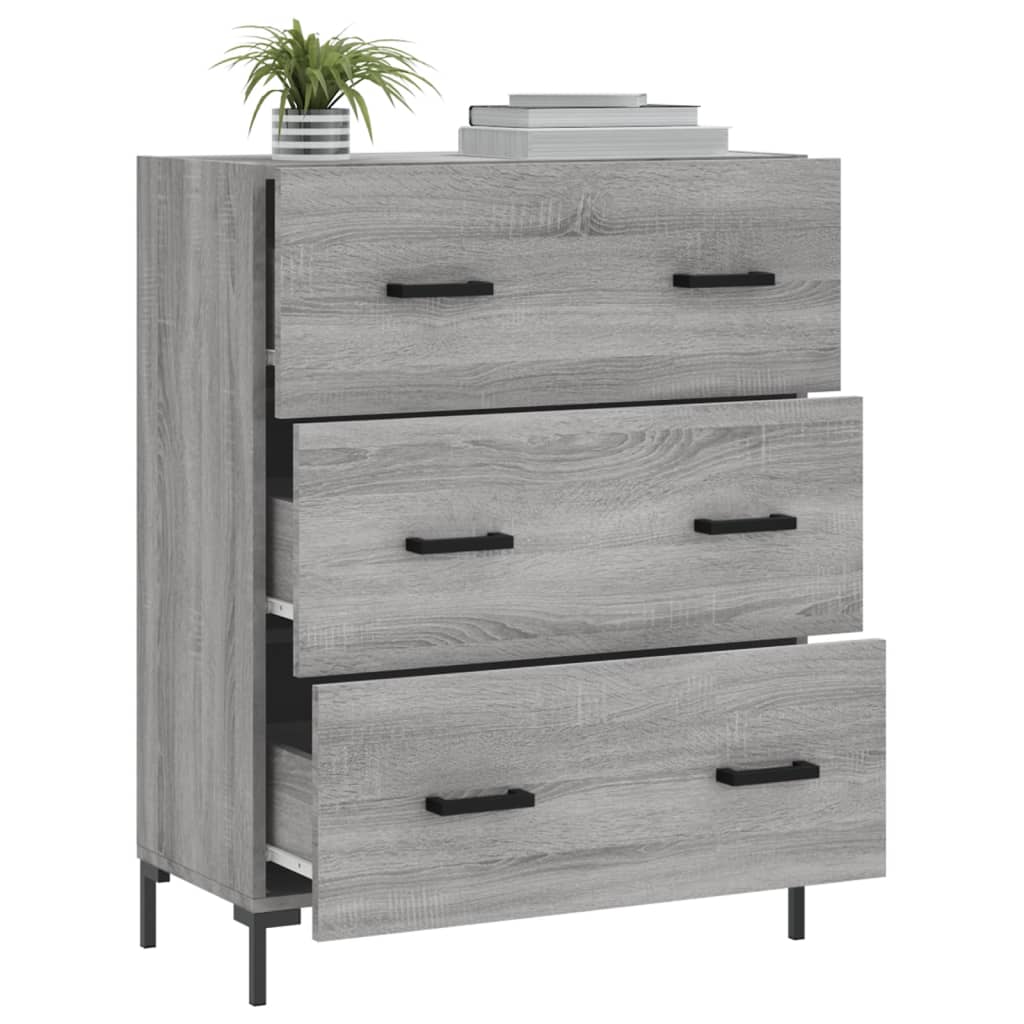 Sideboard Gray Sonoma 69.5 x 34 x 90 cm Particleboard