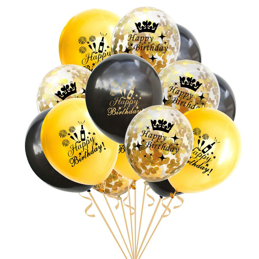 15pcs Birthday Inflatable Confetti Number Balloons 18 21 30 40 50 60 70 Year Party Decoration Adult Digit Helium Birthday Balons
